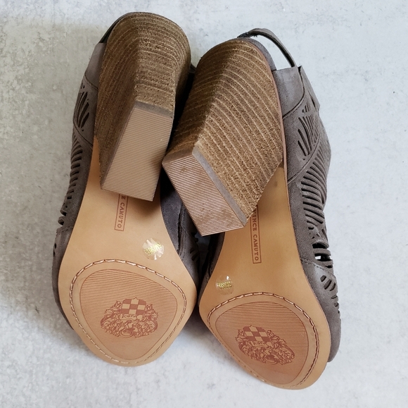 Vince Camuto Kimora Cutout Shield Sandals Heels Booties Sz 6 - Picture 4 of 6